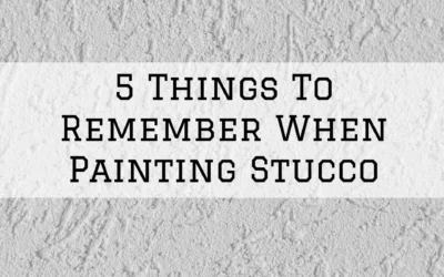 5 Things To Remember When Painting Stucco in Denver Metro, CO